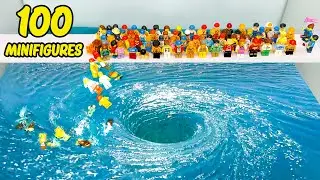 I Tested a BIG Vortex VS 100 Minifigures! - LEGO Experiment