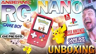 RG NANO CHEGOU! UNBOXING + GAMEPLAY de GBA, PS1 e + no MENOR CONSOLE PORTÁTIL DA ANBERNIC e DO MUNDO