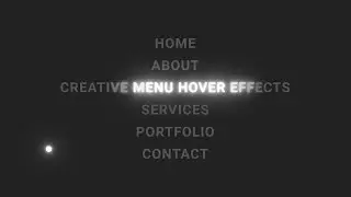 Menu Hover Effects | CSS & Javascript