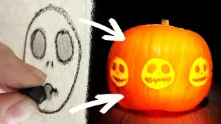 How we did Jack's face!! Halloween pumpkin animation