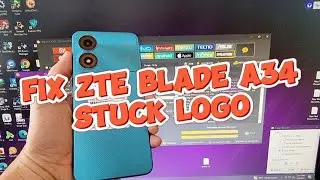 How To Flash Fix ZTE Blade A34 Stuck Logo by Unlocktool ( วิธีแฟลช ZTE Blade A34