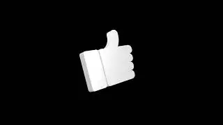 Animated Thumbs Up 👍  Like Emoji | Green Screen Video For Video Editing   Animated GIF Video