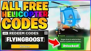 ALL SECRET FREE HELICOPTER TOWER CODES IN ROBLOX TOWER DEFENSE SIMULATOR