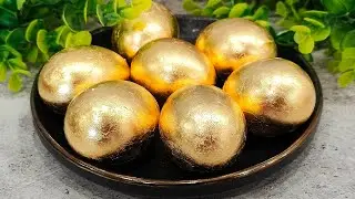 Не нужно покупать краску и наклейки! Лучший способ сделать яйца золотыми и необычными за 5 минут