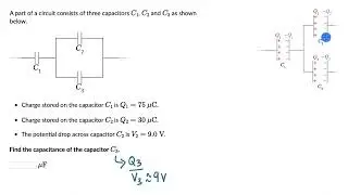 Worked ex: Charge on a capacitor | Electric potential and Capacitance | Physics | Khan Academy