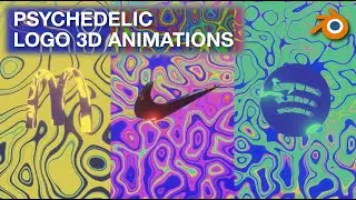 Psychedelic Logo 3D  Animations In Blender