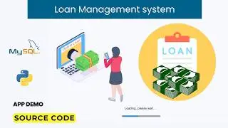 Loan Management System Using Python customtkinter & MySQL – Demo