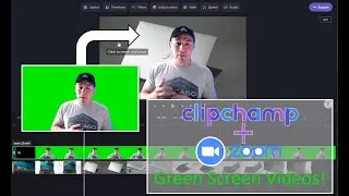 Green Screen Without a Green Screen - Pairing Zoom and Clipchamp.com to Make a Green Screen Video