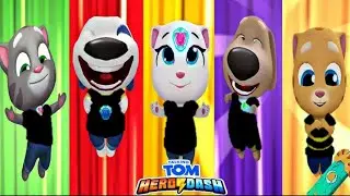 TALKING TOM HERO DASH -- SUPER BLACK HERO CHARACTER CLASSIC RUN FUNNY GAMEPLAY