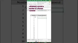 Excel Hack: Switch Numbers to Roman Numerals |2024 Excel tips