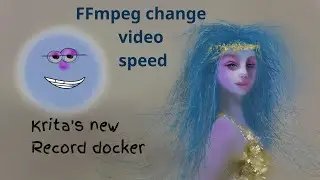 Using the new Krita Recorder feature and ffmpeg to speed up the video