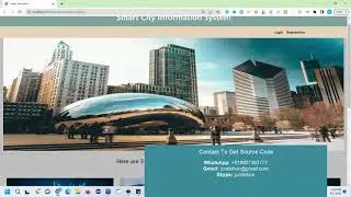 Smart City Information project in java using JSP and Servlet