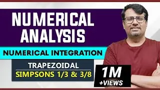 Numerical Integration - Trapezoidal Rule, Simpsons 1/3 & 3/8 Rule