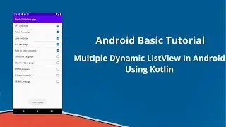 Multiple Dynamic ListView In Android Using Kotlin