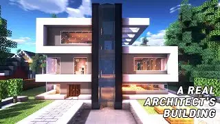 A real architect's building houses in Minecraft tutorial / Modern House #23