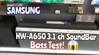 Samsung HW-A650 3.1ch Soundbar w/Dolby 5.1/DTS Virtual:x | Bass Sound Test! 😱💥