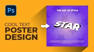 Cool Text Poster Design in Photoshop - Photoshop Tutorial