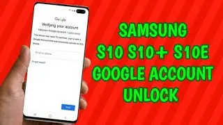 Samsung S10 S10+ S10e  Google Account Bypass With UnlockTool 2024 / Sm-G970F , Sm-G970G