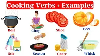 Cooking Verbs | Cooking Verbs in English | Cooking Verbs With Sentences