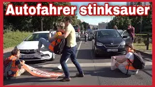 ❌️AUTOFAHRER WIRFT KLIMAAKTIVIST INS GEBÜSCH❗️Letzte Generation in Leipzig🛑BUNDESWEHR GREIFT EIN❌️