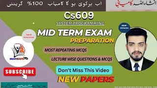 Cs609 midterm exam preparation - Cs609 Important Questions & MCQs Lecture wise - Cs609 Best trick