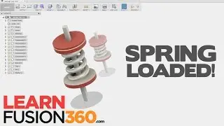 Model a WORKING Spring in Fusion 360!  (ADVANCED TIP)