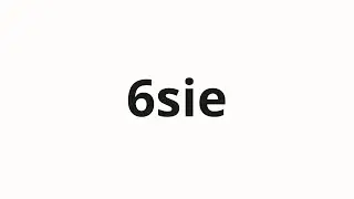 How to pronounce 6sie | 6시에 (6 o'clock in Korean)