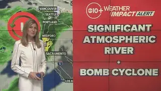 California 'Bomb Cyclone' brings atmospheric river storm