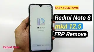 Redmi Note 8 FRP LOCK BYPASS Without Pc/Redmi Note 8 Miui 12.5 Google Accounts Unlock Easy Method