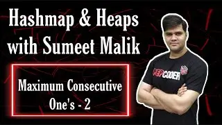 Maximum Consecutive Ones - 2 (Leetcode Medium) | Hashmap Interview Question