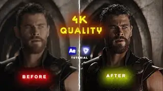 4K Quality Tutorial | After Effects CC + Topaz Video Enhance