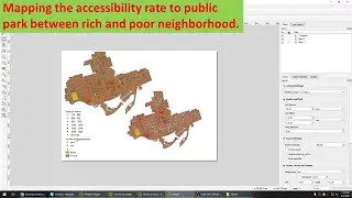 Mapping the accessibility to public park between rich and poor county