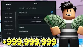 MOST OP Bloxburg Script Gui - Job Farm, Auto Build, Teleports & More! INFINITE MONEY!