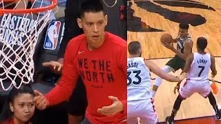 Jeremy Lin shocked after Gianniss travel | Bucks vs Raptors Game 3