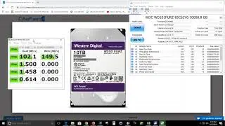 SpeedTest WDC WD101PURZ 10TB | Arturo Diaz Lora