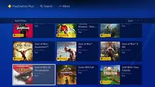 Browsing PlayStation Plus US Game Lineup on PS4