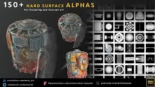 150+ Hard Surface Alphas