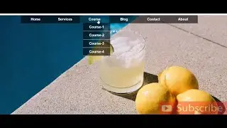 How to make an amazing  Dropdown menu  html and css || Dropdown menu || web design