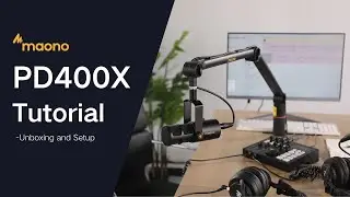 Maono Tutorial - How to Install PD400X Dynamic Podcast XLR & USB Microphone