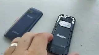 Como insertar tarjeta SIM en el Doppio Dumbphone Celular básico