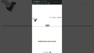 Hacking Chrome Dino Game 🦖 #javascript #webdevelopment #programming #softwareengineer #vscode #css
