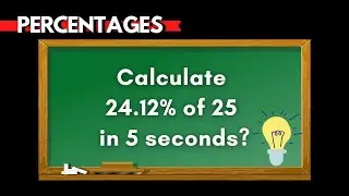 CALCULATE PERCENTAGE FAST: Improve Percentages for Competitive Exams | Percentage Calculation Tricks