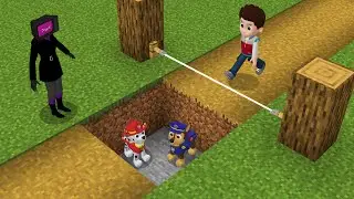 TV Woman Traps for Paw Patrol in Minecraft - Gameplay - Coffin Meme