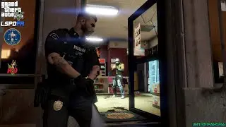 GTA V - LSPDFR 0.4.9🚔 - LSPD/LAPD - K9 Unit - Armed Robbery | Arrest Warrant | Shootout - 4K
