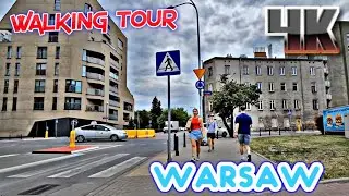 Warsaw Poland Walking Tour 4k // JUNE 24 ,2023