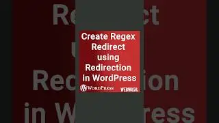 Create Regex Redirect using Redirection in WordPress