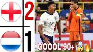 England vs Netherlands (2-1) EURO 2024 Semi Final | ollie watkins goal 🤯🔥 harry kane goal