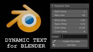 Blender Dynamic Text Addon