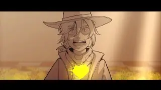 undertale yellow animation - Clover meeting asgore in no mercy run