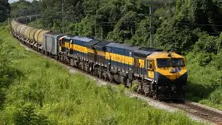 Use Headphones: Rare sight of UBL WDG4 EMD twins with BTPN in Udupi